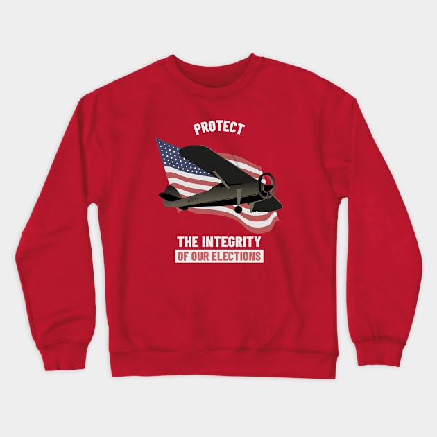 Protect The Election Integrity - United States Crewneck Sweatshirt by Rachel Garcia Designs